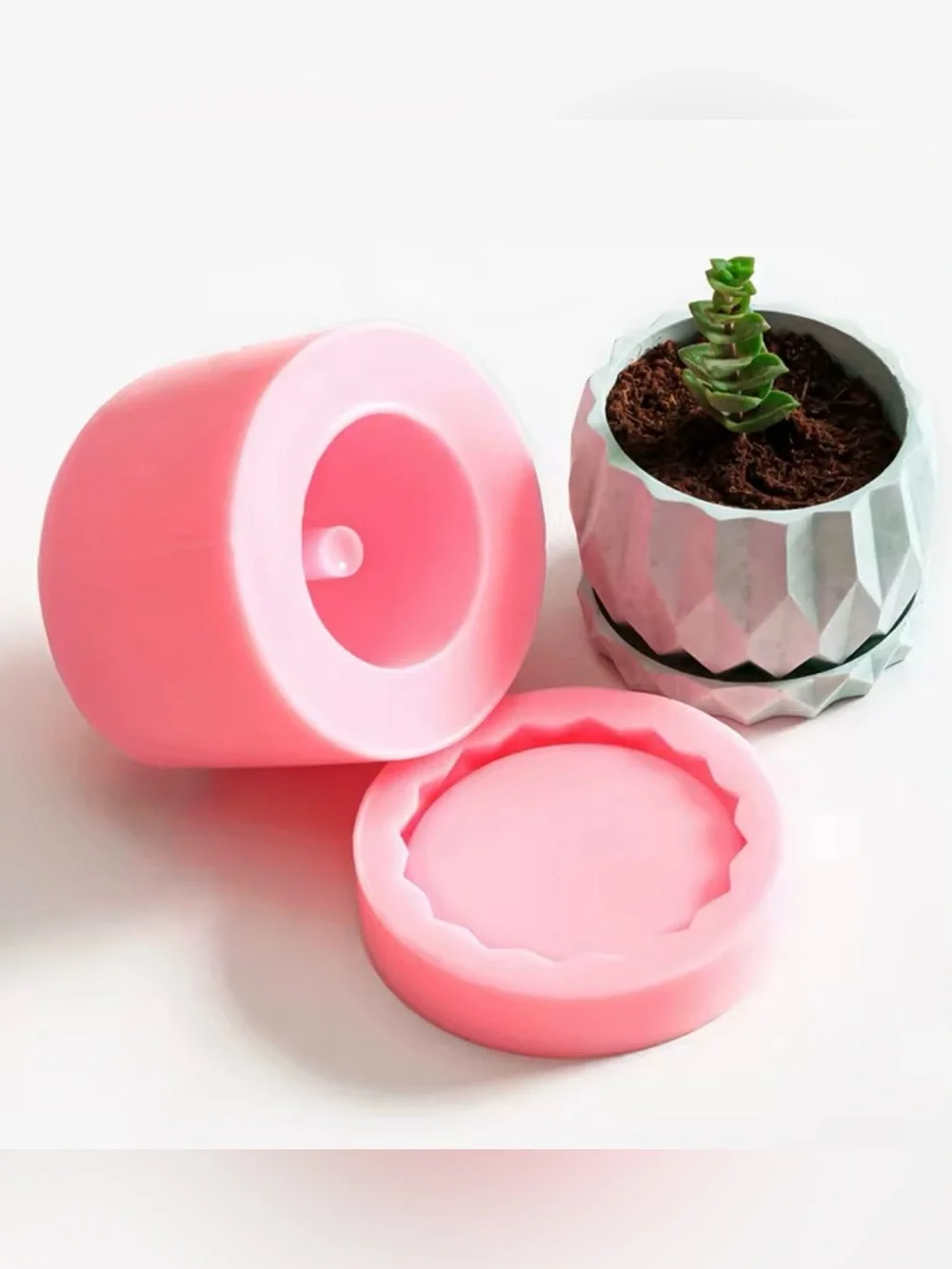 Silicone Mold for Planter & Dish Base Saucer Cement Resin NWOT